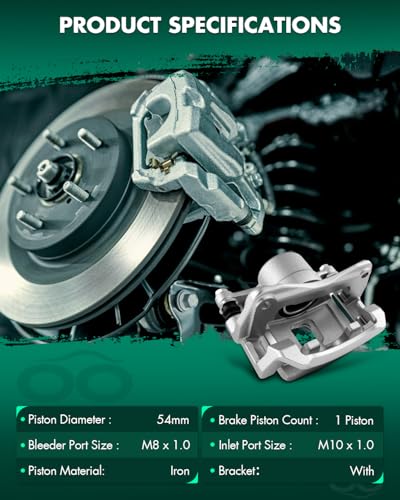 Image of SCITOO 19-B2048 19-B2049 Front Left & Right Disc Brake Calipers w /Bracket Fit For Chevrolet For Prizm 1998-2002,For Toyota For Corolla 1998-2002, Single Piston
