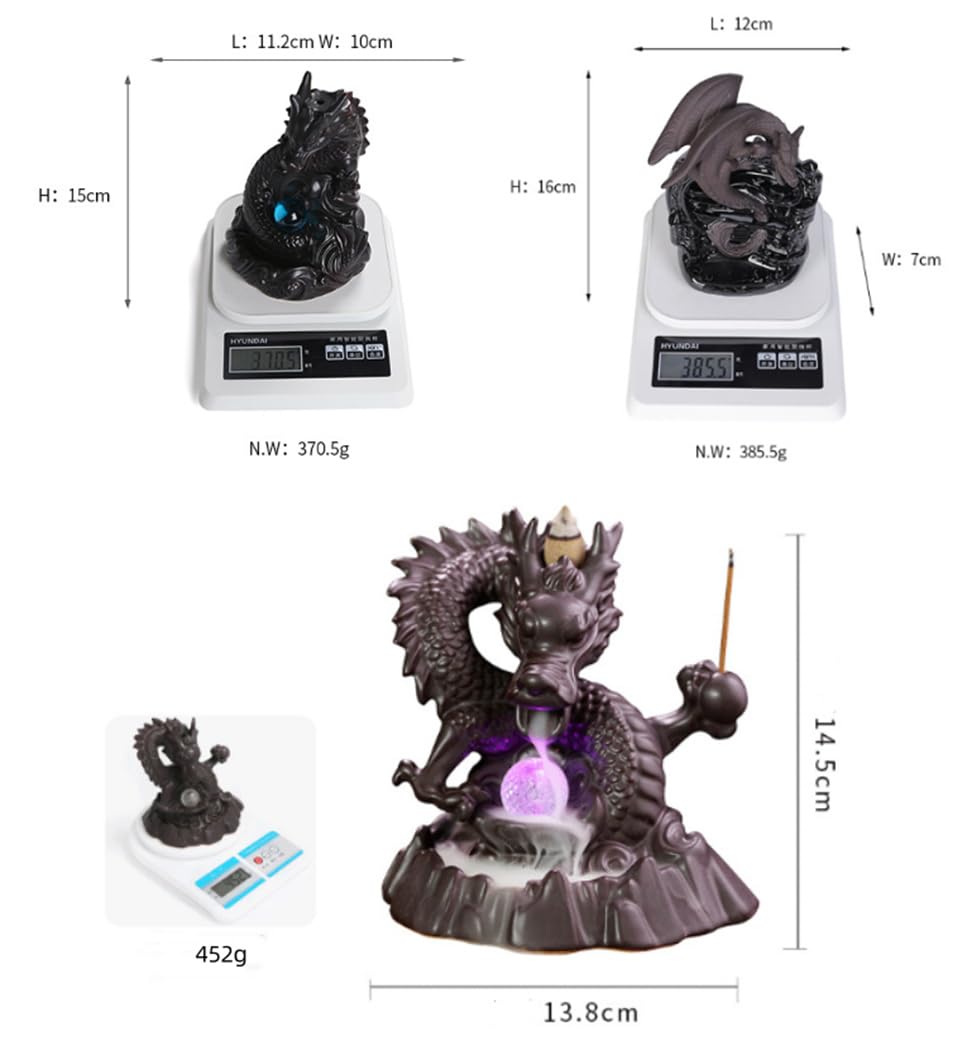 Amazon｜お香立て 香炉 逆流香炉 龍 線香立て 倒流香 お香たて 渦巻き