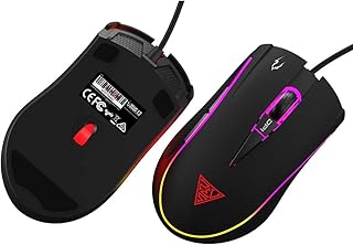 ماوس العاب زيوس E2 باد + ان واي اكس اي 1 باضاءة RGB ومعالج دقيق 3200 نقطة لكل بوصة مع مقابض جانبية مزخرفة .6 مفاتيح ذكية