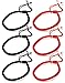 LOYALLOOK 6pcs Handmade Kabbalah Red Black String Good Luck Bracelet for Prosperity and Success Red/Black