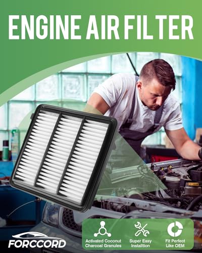 Image of Cabin & Engine Air Filter Fit for Honda Accord 1.5L Gas 2022-2018 | Replace#CF10134 CA12290, Activated Carbon Cabin Filter, Air Filter Kit for My Accord Car, OEM Replacement