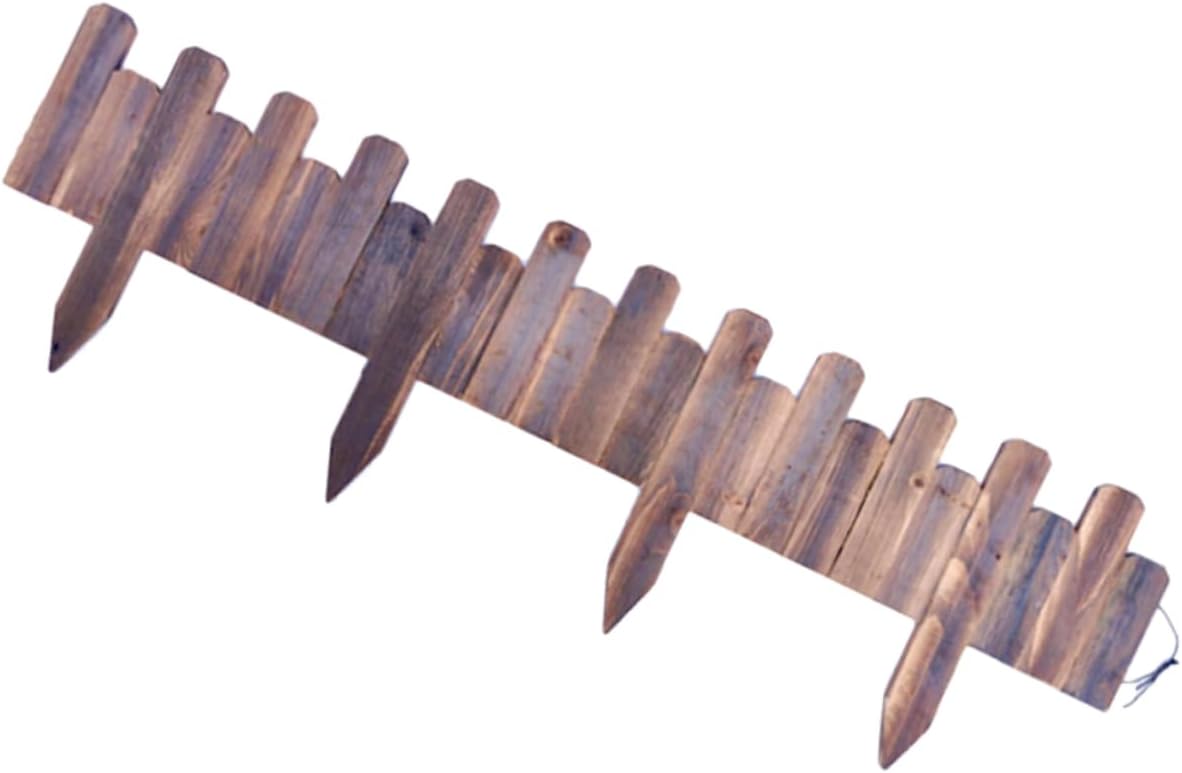 BESTonZON Garden Edging Fence Decor Curved Border Fence for Lawn Flower Beds Pathways Reusable Decorative Garden Barrier Height