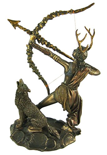 Estatua de Artemisa en bronce de Pacific Giftware miniatura 2