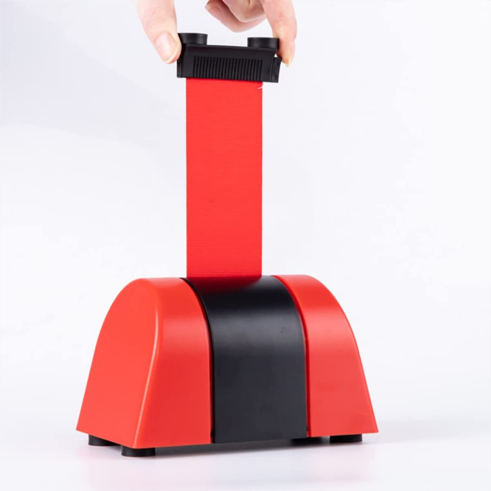OUdini Retractable Belt Barrier, Wall Mount Retractable Barrier, Wall Mount Pull Out Queue Belt, Queuing Cordon/3Pcs/16Ft