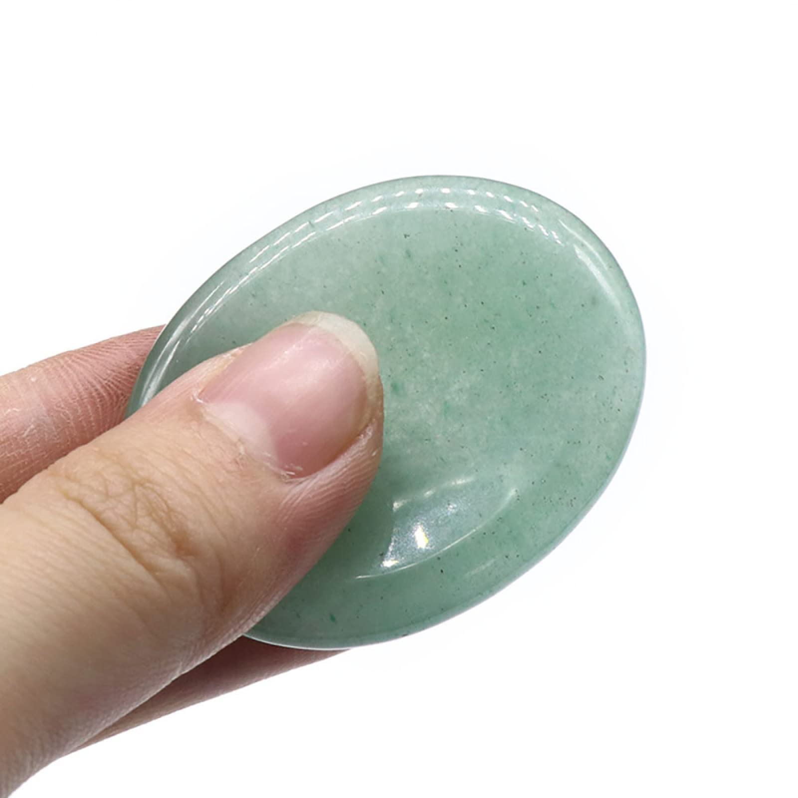 4 Pietre Dell'Ansia In Quarzo Rosa, Ametista, Avventurina Verde E Quarzo Trasparente | Amuleti Tascabili Per Alleviare Lo Stress E Meditazione, Lucidi E Lisci, Dimensioni 4.5x3.5 Cm