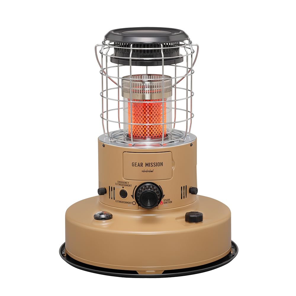 Amazon | 【トヨトミ】 GEAR MISSION 赤熱対流形石油ストーブ RR-GER25