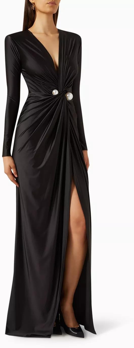 black long glitter dress Belinda Dress in Black Sequin S