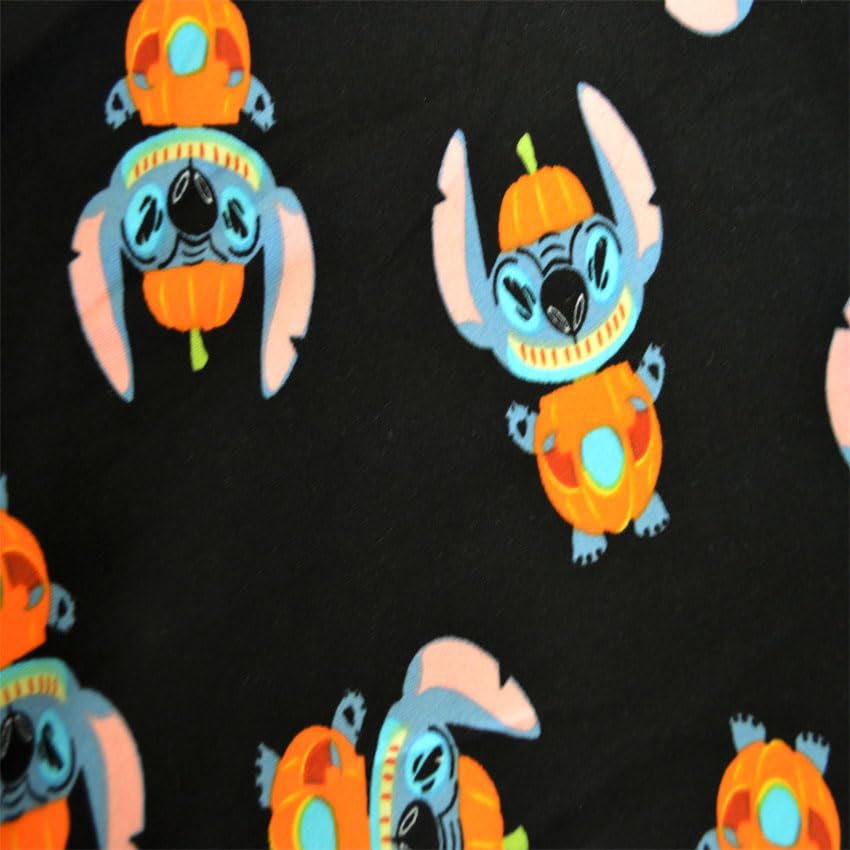 MJC Mens Disney's Lilo and Stitch Jack-o-Lantern Halloween Lounge Pants2