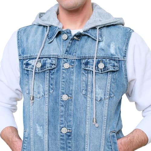 Image of VICTORIOUS Rocker Denim Jean Vest Jacket