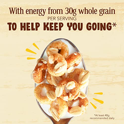 Image of Cheerios Oat Crunch Oats & Honey Oat Breakfast Cereal, Large Size, 18.2 oz (Pack of 2)