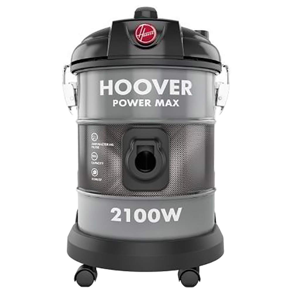 Power Max Drum Vacuum Cleaner 20 Litre Capacity, Large Capacity, 2100W with Blower Function for Home & Office Use, Grey, 3 Year Motor Warranty - HT87-T2-ME