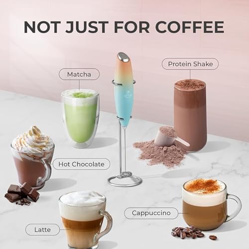 image for Zulay Kitchen Powerful Milk Frother Wand With 4 AA Duracell Batteries 