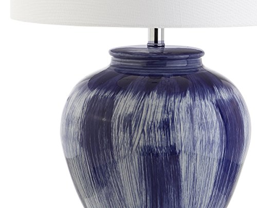Lámpara de Mesa de Cerámica Azul 26 pulgadas LED miniatura 5