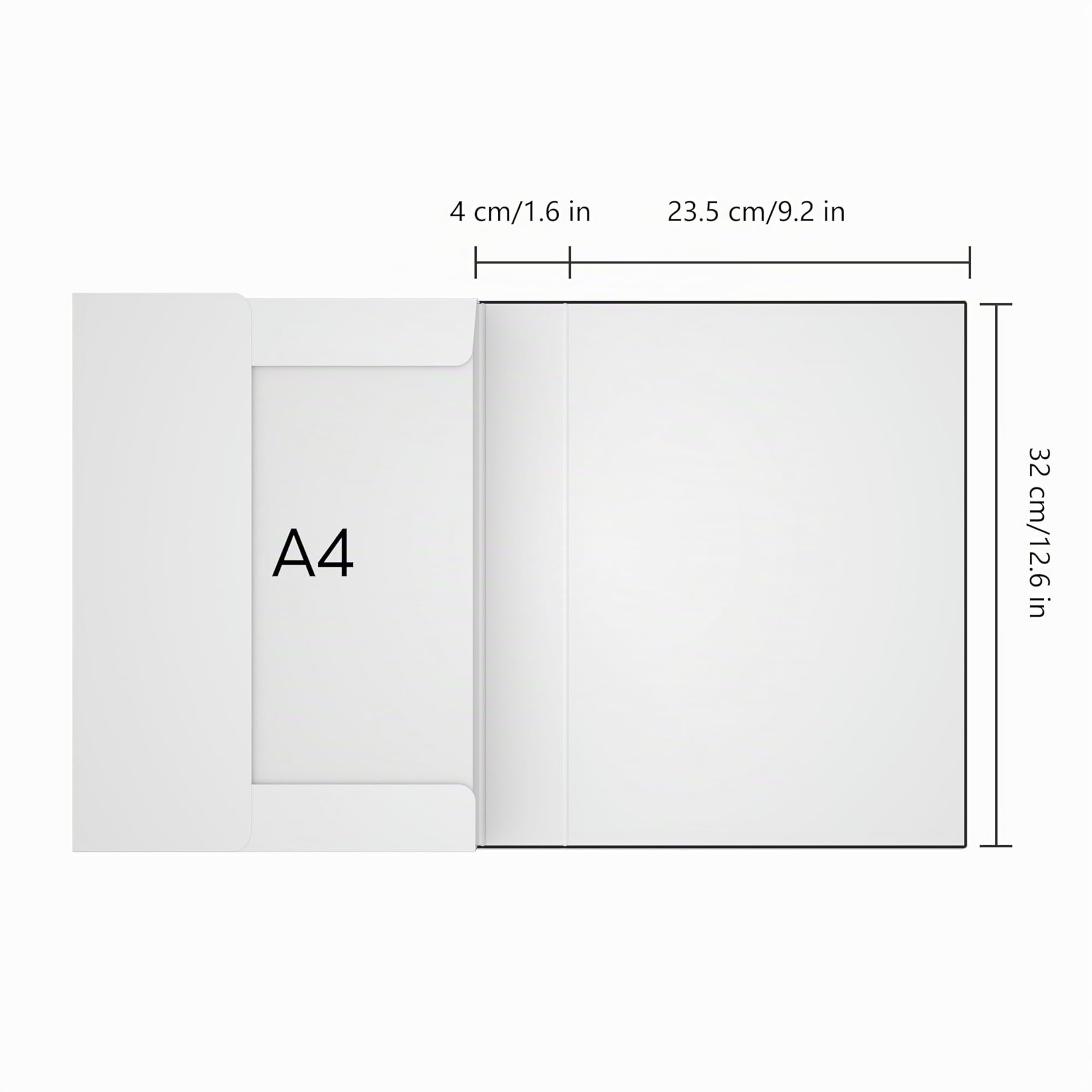 JiaWei Pezzi 3 Cartelle Portadocumenti Scatole da con Coperchio Magnetico, Dorso da 40 mm, In Cartoncino Extra Resistente da 1800 g/m², Etichette con Scomparto Per il Nome DIN A4- Nero