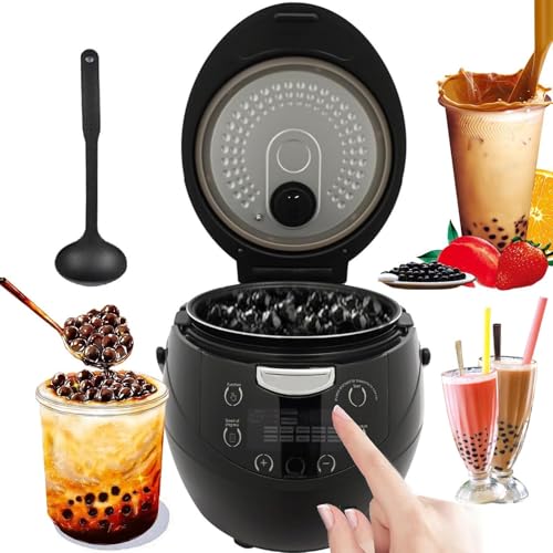 Tetera automática de burbujas, 6L/8L, control táctil inteligente, antiquemaduras, olla antiadherente para perlas de tapioca, té con leche y postres