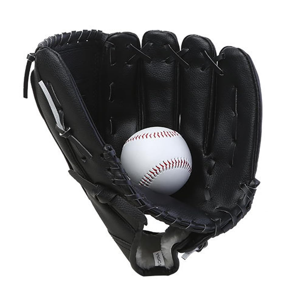 TOMVAES Softball Mitt, Youth Baseball Glove 11.5", Left Hand Infield Baseball Glove, Softball Glove Outdoor Sports Teeball Practice Glove for Youth