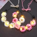 grand panneau publicitaire exterieur Le bandeau de couronne de fleurs est fabriqué en beau tournesol artificiel, en polyester de haute qualité et avec lumière LED. La fabrication exquise rend le bandeau floral très réaliste, robuste et réutilisable.