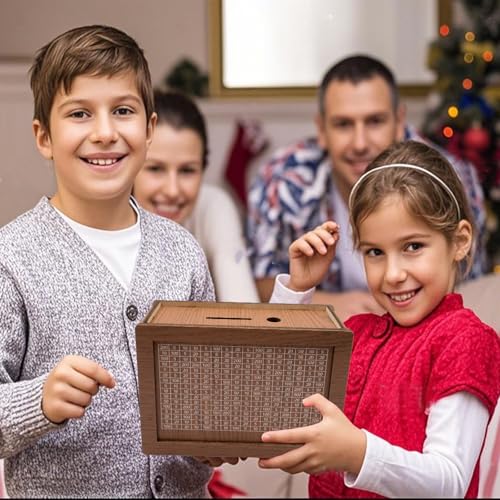 Miniatura 7 de Pangutheos Hucha 10000 Euros, Caja Ahorro Madera Con Rotulador Borrable Huchas Para Ahorrar On Objetivos De Ahorro Y Marcadores Numéricos Adecuado Para Adultos Niños