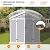 UDPATIO Resin Storage Shed 8 x 6 FT Plastic Outdoor Shed with Lockable Door