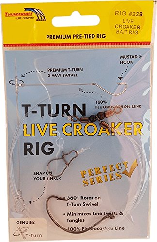 Thundermist Lure Company Bait Rig - Live Croaker Rig, Fluorocarbon