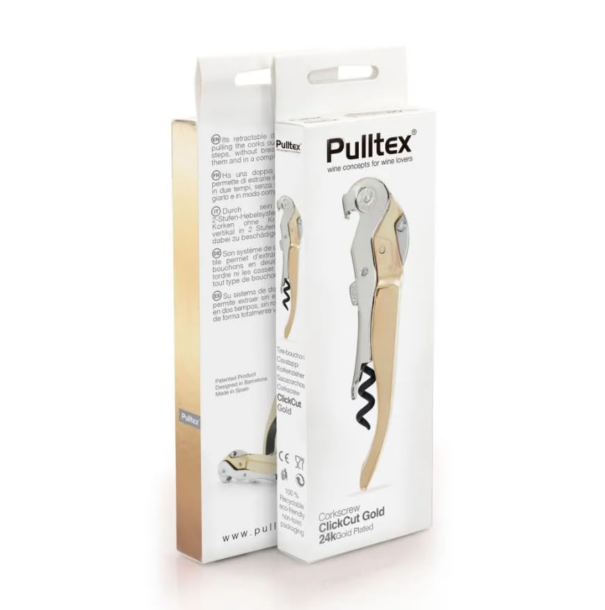 Pulltex Champagne Kurkentrekker Goud - Boonstra Wijnen