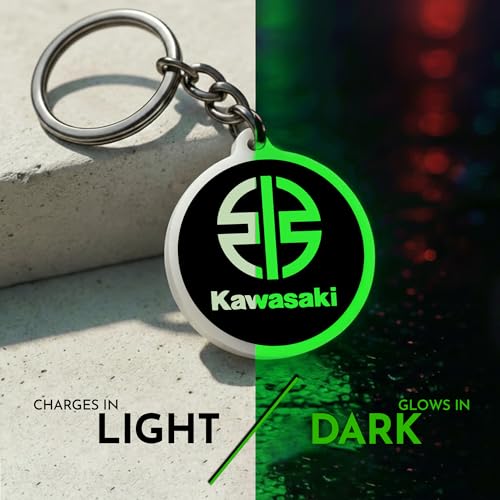 Image of Mi Glow Store Glow in Dark Keychain for Bike Men | Gift for Man | Bike Accessories | Charges in Light Glows in Dark | Key chain for Bike