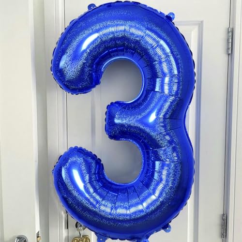 Image of Navy Blue Number 10 Balloon 40 Inch,Dark Blue 10 Balloons Number Big Large Mylar 10th Birthday Balloon for Birthday Party Graduation Anniversary Decorations