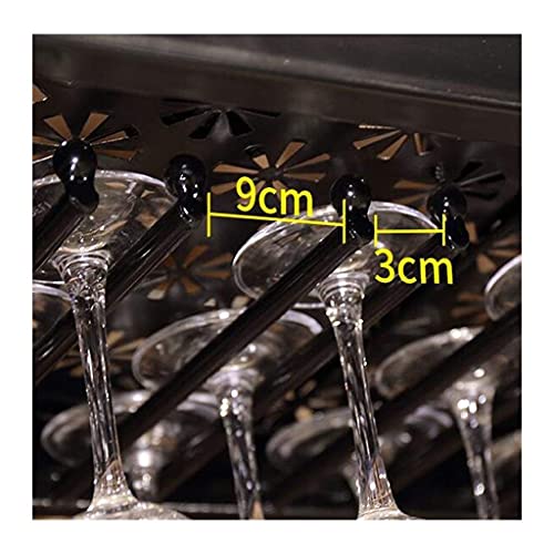 Estante para copas marrón de techo para cocina y hostelería 6