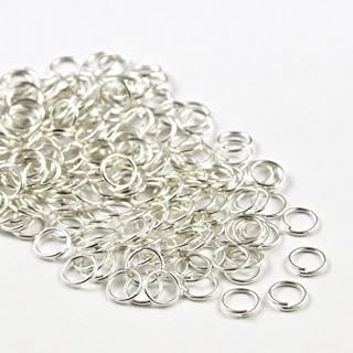 Angel Malone 100 x SILVER Superior Super Strong Metal Jump Rings Jewellery Making Findings - UK SELLER (10mm x 1.2mm)