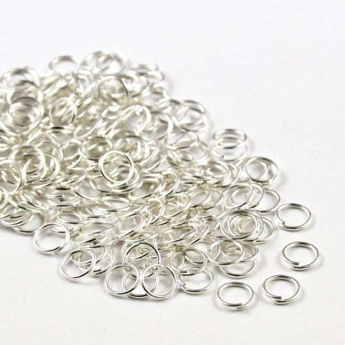 Angel Malone 100 x SILVER Superior Super Strong Metal Jump Rings Jewellery Making Findings - UK SELLER (10mm x 1.2mm)