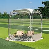 EAST OAK Weather Sports Tent for Fishing, Sports Events | Pop Up Bubble Tent Instant Sun & Rain Shelter | No Condensation, Spacious Interior, Ultra Visibility | All Weather Protection | 4 x 4 FT