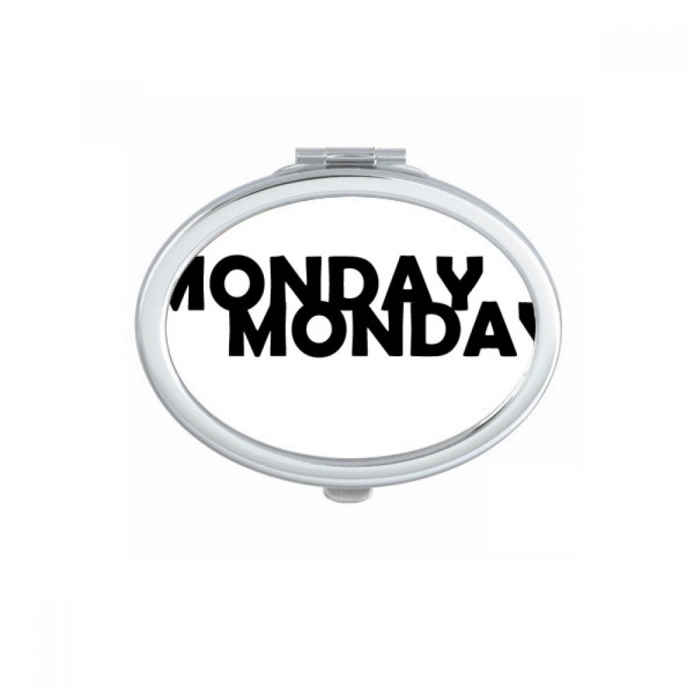 Miroir compact de poche ovale parfait pour vos retouches maquillage au bureau