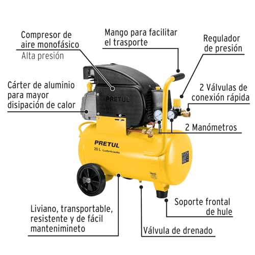 compresor de aire truper 80 litros precio marca Pretul (2)