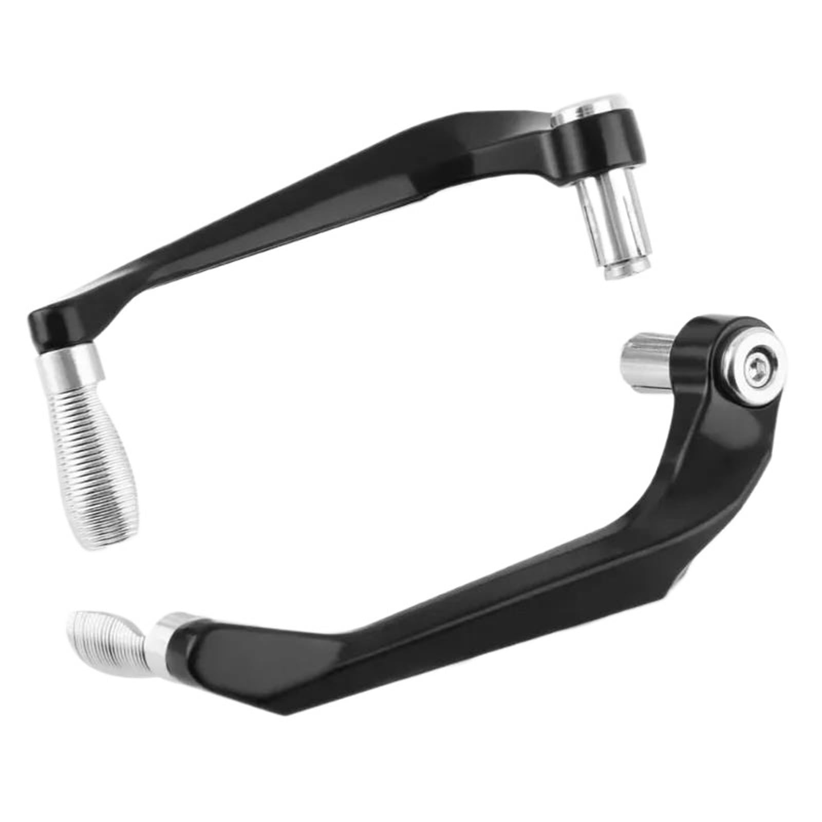 HJTEDHE for MT 09 Motorcycle Universal 22mm Handlebar Grips Guard Brake Clutch Levers Handle Protector Motorcycle Brake Clutch(Silver)