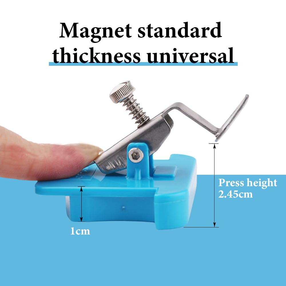Guía de costura magnética mejorada for máquina de coser – Herramienta multiusos con clip, calibre magnético fuerte for máquinas de coser universales (rosa)(Pink)