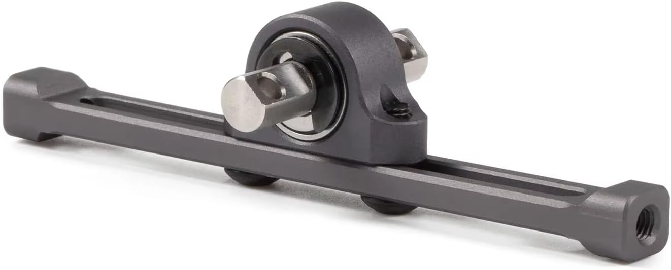 Aluminum Adjustable Carrier Bearing 70mm Width for 1/10 RC Rock Crawler 1.9 2.2 Shafty Comp Rigs Build (Gray)