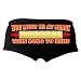 Hot Leathers You Must Be This Long To Ride Ladies Boy Shorts (Black, X-Large)