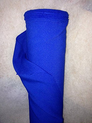 Tissus BURLINGTON infroissable BLEU ROI nappe habillement au 0.50 metre largeur 150 cm