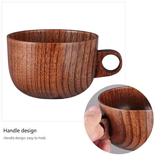 Tigela de madeira Yardwe para servir sopa, macarrão, salada, sorvete, cereal, tigela para lanches