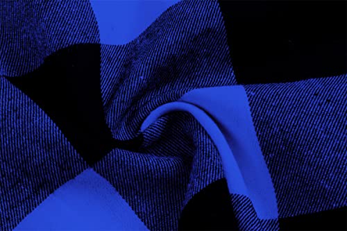 Sangtree Boys Flannel Plaid Shirts Casual Long Sleeve Button Down Shirt Dad And Son Matching Shirts,Blue Black Plaid, 18-24 Months = Tag 9 #TOP4