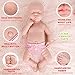 IVITA 17 inch Full Body Silicone Baby Dolls Realistic,Not Vinyl Dolls, Real Solid Full Silicone Reborn Baby Dolls Newborn Baby Dolls - Girl