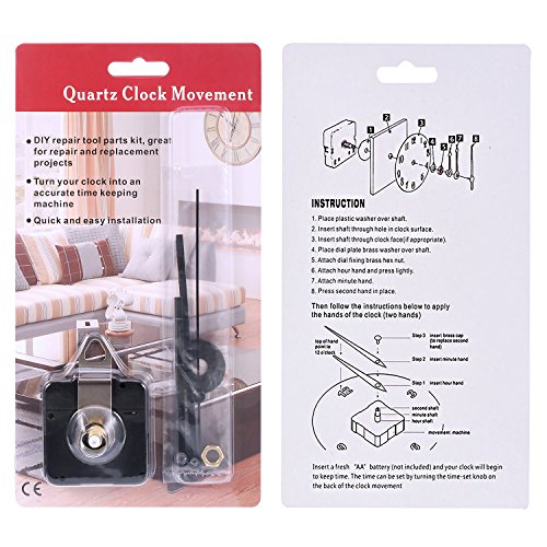 Hicarer HICARER-SHAFT QUARTZ-01 28 Mm Long Shaft Quartz Clock Movement Clock Parts Repair Kit thumb #6