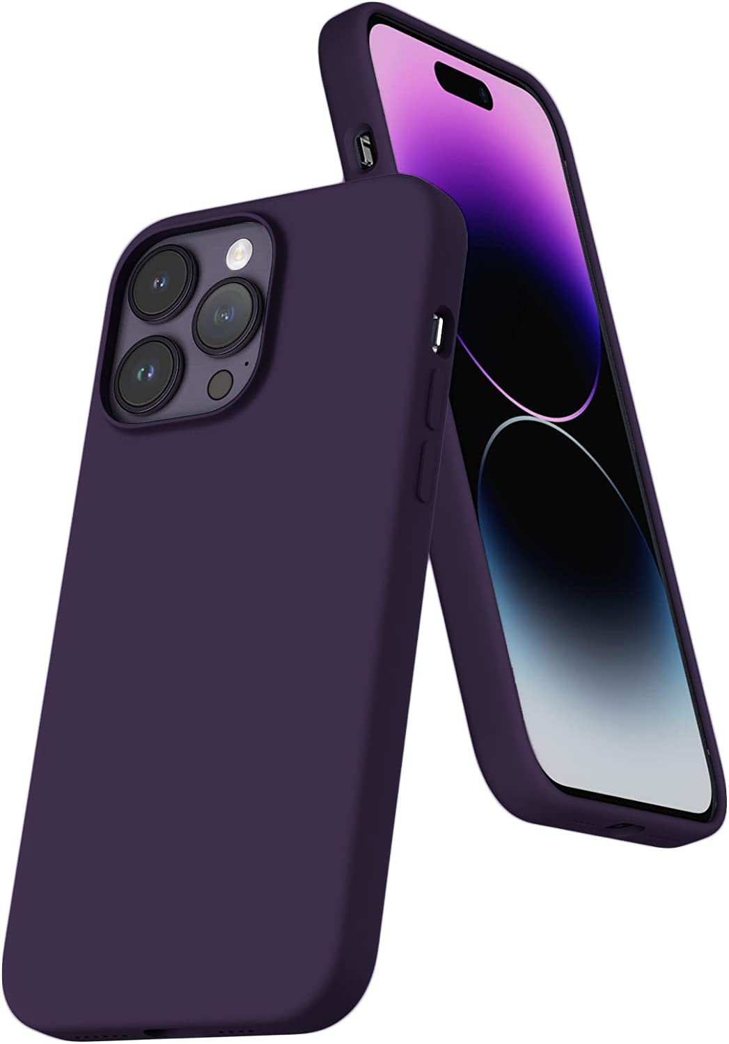 DIZORO Liquid Silicone Compatible for iPhone 14 Pro Case Gel Rubber with Microfiber Lining Non-Slip Full Body Protective Shockproof Back Cover (Deep Purple, 6.1 inch) (B0BVHT376C) Amazon Price History, Amazon Price Tracker