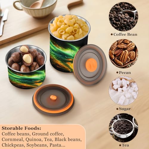 ATTX envase de acero para café 900 ml con tapa hermética miniatura 5