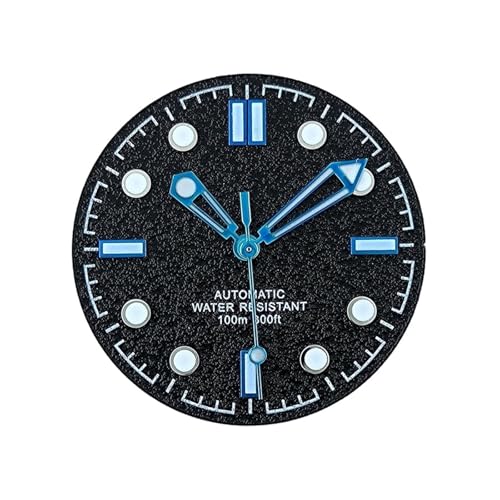 ATOMUSERLY Reloj Luminoso Verde con Logotipo Personalizado, Esfera de 30,8mm, Apto for Accesorios Movimiento NH35, 1 ud(8)