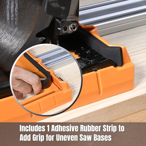 POWERTEC Universal Circular Saw Track Plate Compatible with Most Track Saw Guide Rails and Straight Edge Clamps, Tool-Free Mounting System, Adjustable Fence for Fast and Accurate Cuts (71993) image 8