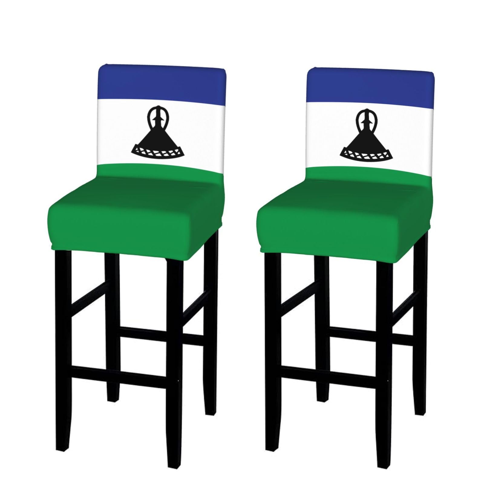 SXZVVBN Flag of Lesotho Stretch Bar Stool Covers Dining Seat