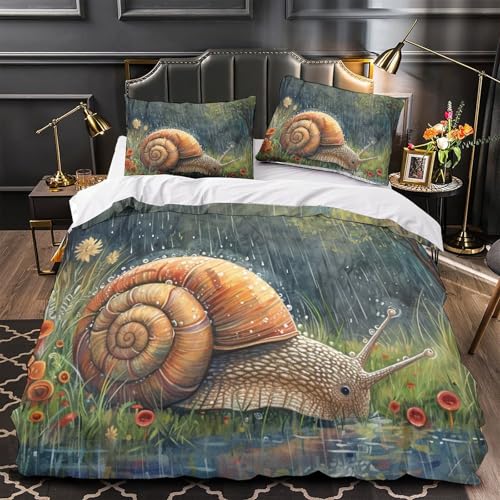 Parure de lit escargot mignon pour transformer votre chambre en cocon cosy