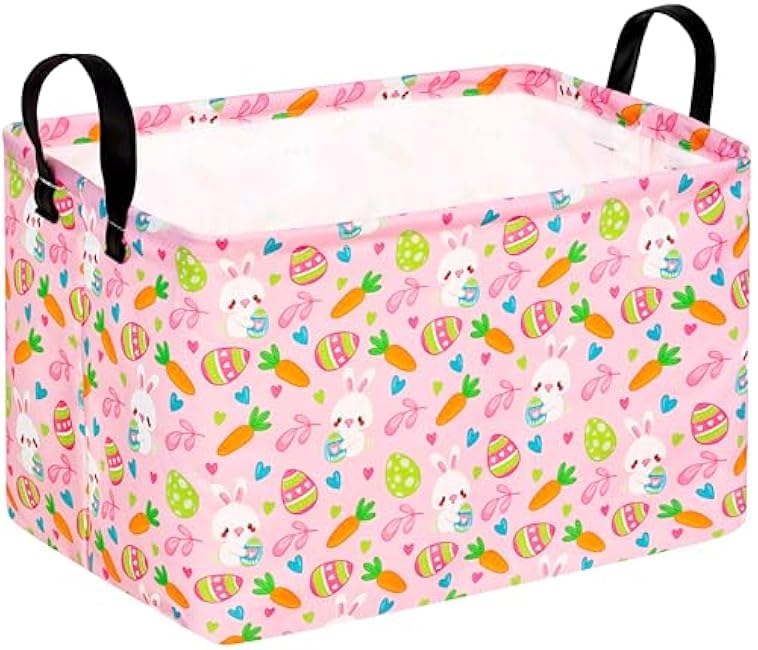 Ghost Halloween Party Basket, Collapsible Gift Storage Container for Kids' Toys and Clothes, Cute Organizer Box