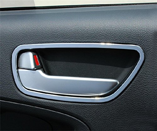 Vesul 4PCs Chrome Inside Door Handle Cover Trim Frame For KIA Forte Cerato 2014 2015
